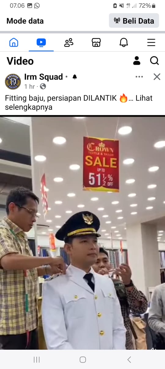 Wahyu-Ramzi persiapkan Baju Dinas Kepala Daerah