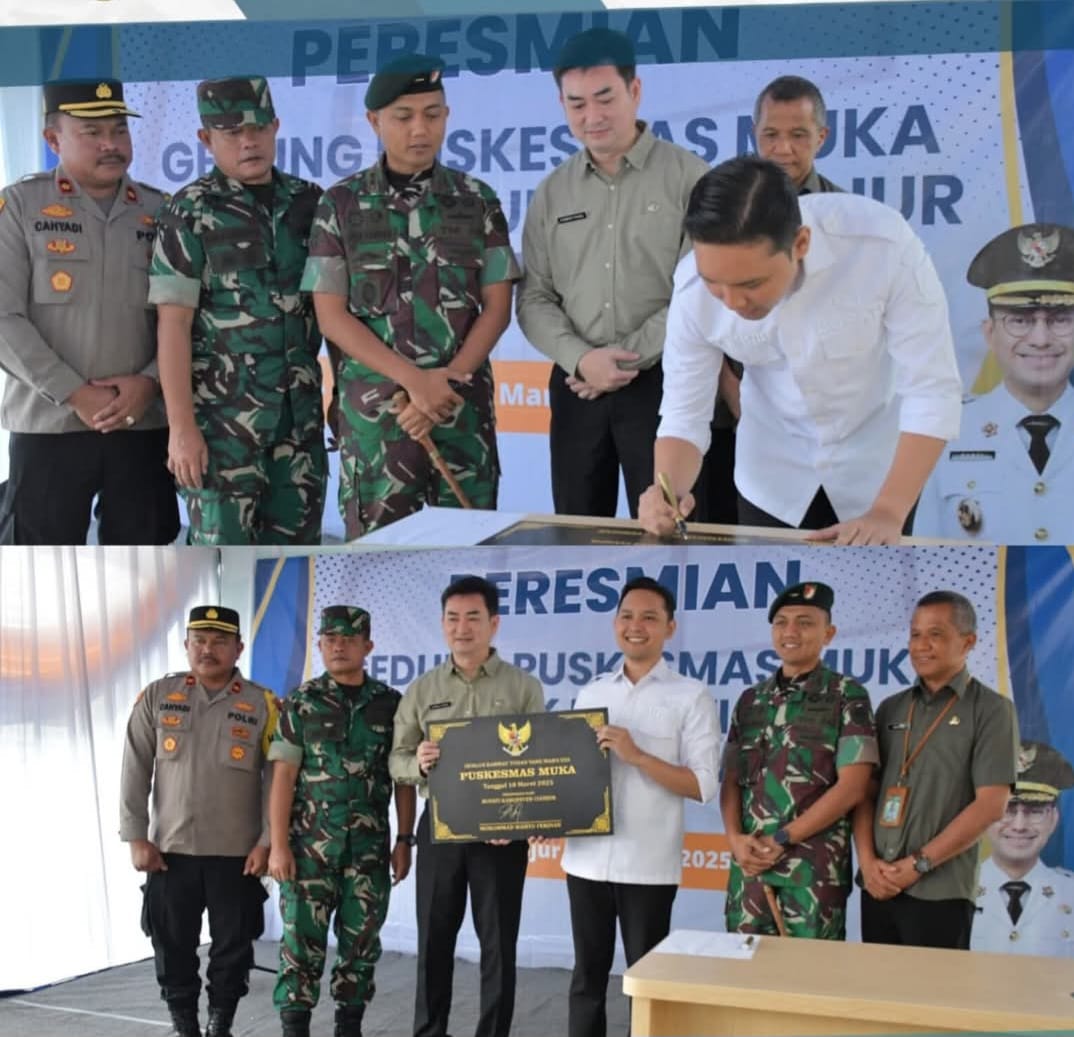 Bupati Wahyu Ferdian Resmikan Gedung Puskesmas Muka di Cianjur