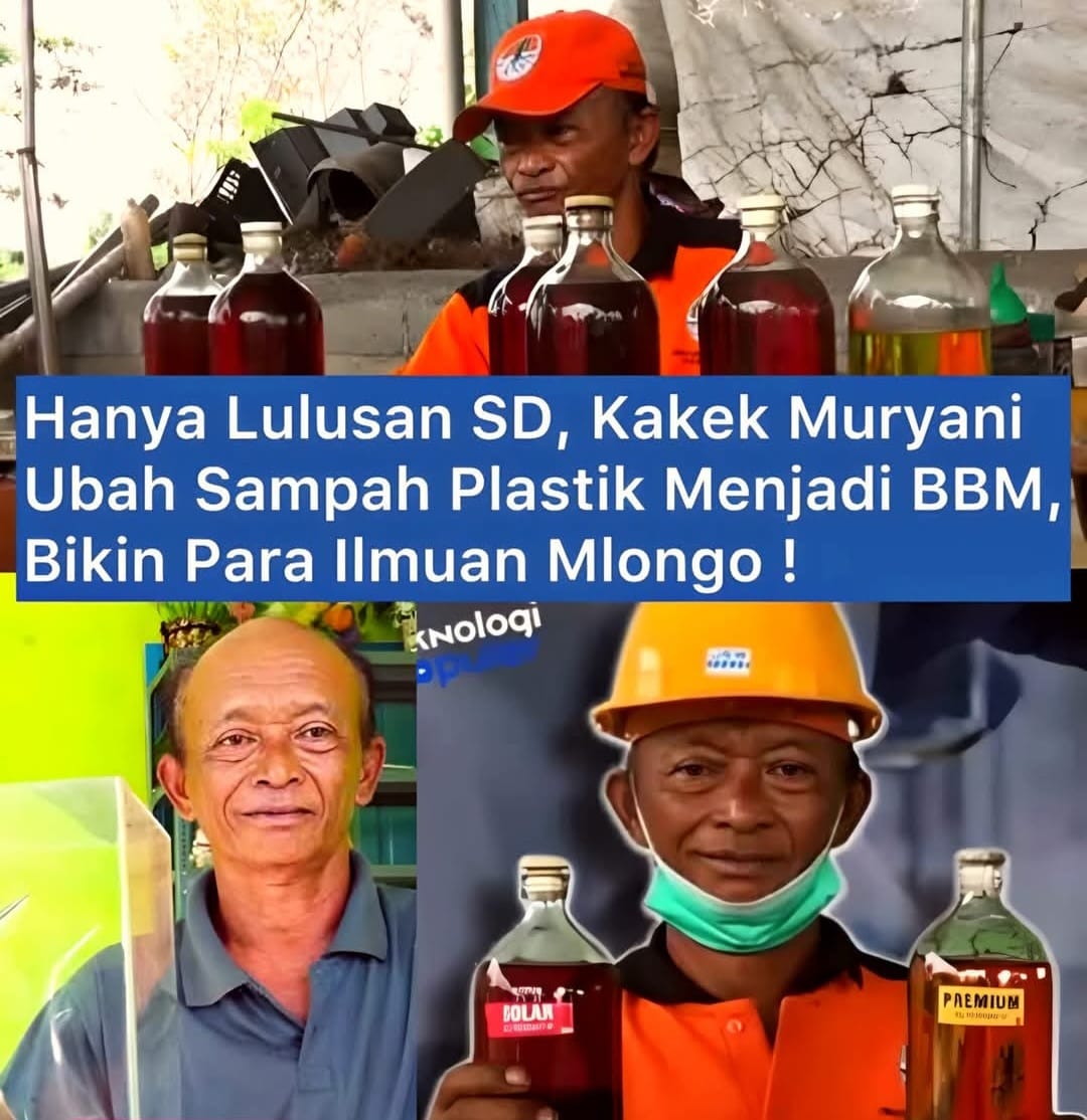 Hanya Lulusan SD, Kakek Muryani Ubah Sampah Plastik Menjadi BBM, Bikin Para Ilmuwan Melongo